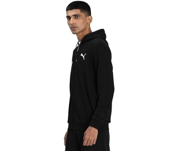 Puma Men's Cotton Blend Hooded Neck Standard Length Jacket - Image 4