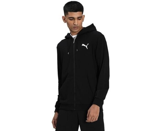 Puma Men's Cotton Blend Hooded Neck Standard Length Jacket