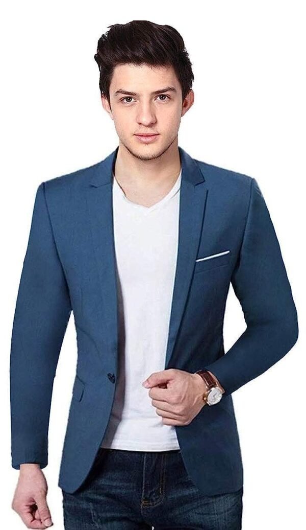 Men's Party Slim Fit Single Blazer - Image 3
