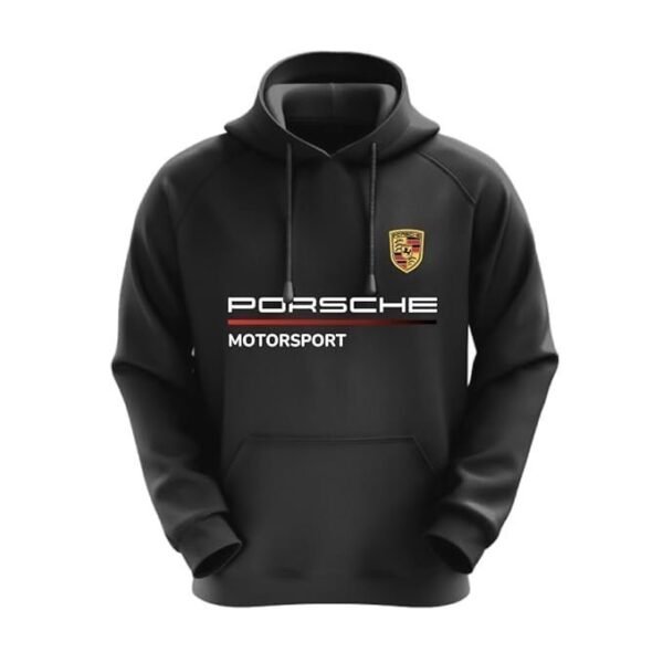 DUDEME Motorsport Hoodie for Car Enthusiast for Men & Women Black Hoodie 100% Cotton Car Printed Hoodies. - Image 5