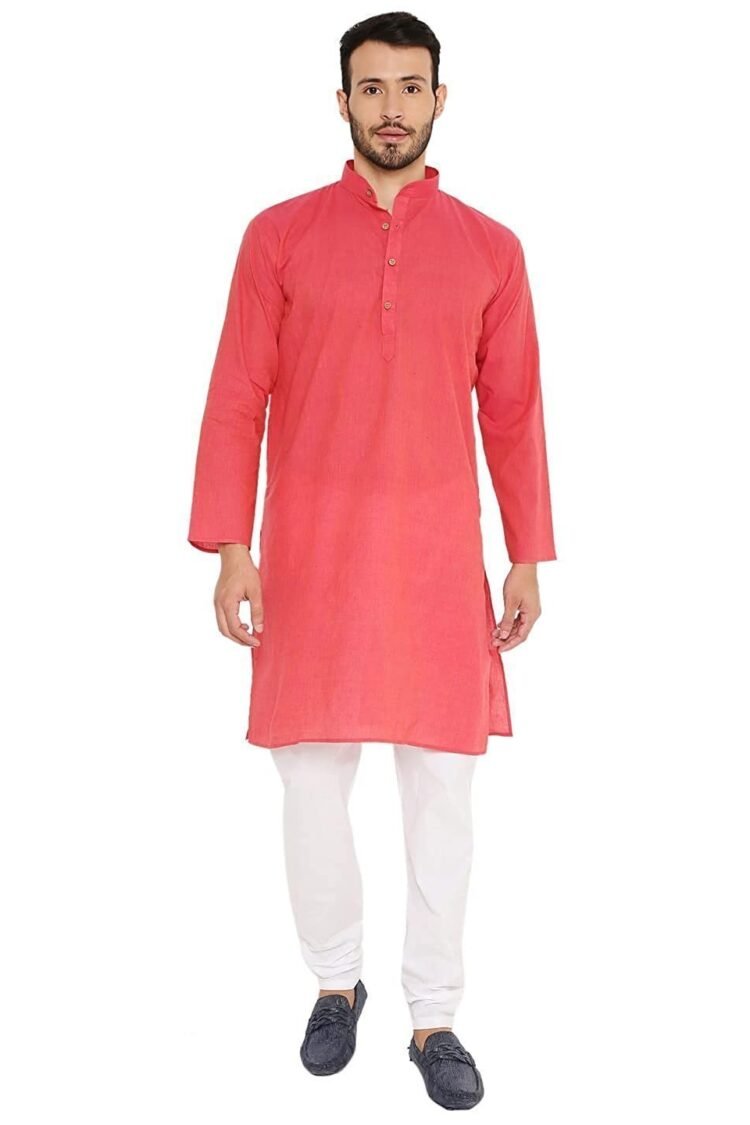 Handloom Cotton Kurta Pyjama Set for Men