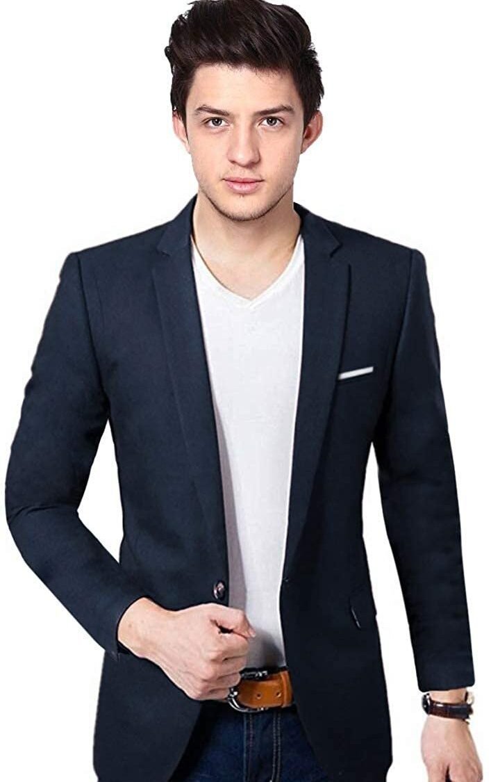 Men's Slim Fit Single Breasted Blazer