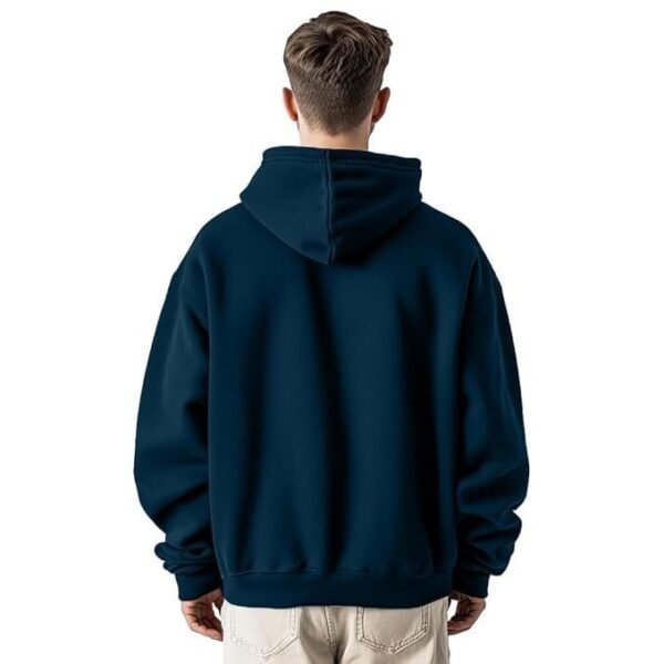 NOBERO Men Oversized Hoodies Cotton Fleece Long Sleeve Hooded Sweatshirts for Men - Image 4