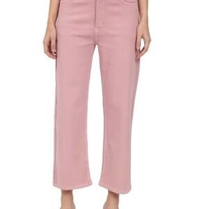 NYAKO Straight Fit High Waist Stretchable Denim Solid Jeans for Women