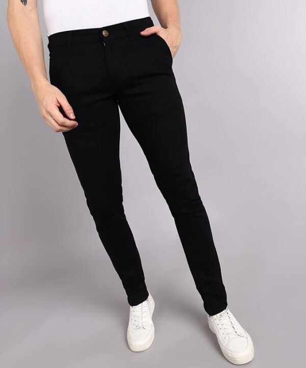 Urbano Fashion Men's Slim Fit Washed Jeans Stretchable - Image 2