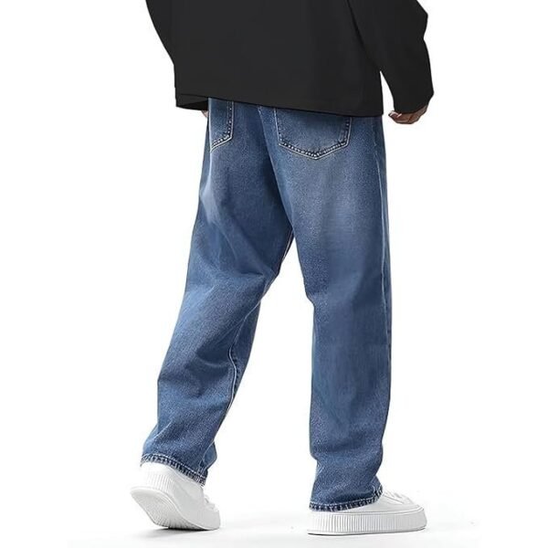 London Hills Men Jeans || Relaxed Pants || Denim Baggy Jeans - Image 2