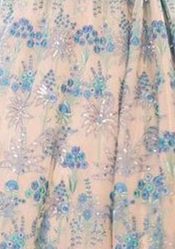 Multicolor Sequin Embroidered Faux Georgette Lehenga Set - Image 2