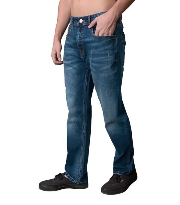 i'sol Men’s Loose Baggy Fit Wide Legged Jeans