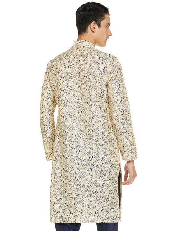 Manthan Blended Cotton Printed Kurta for Men - Image 4