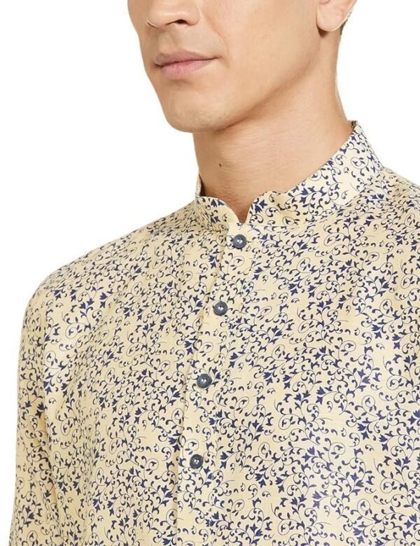Manthan Blended Cotton Printed Kurta for Men - Image 3