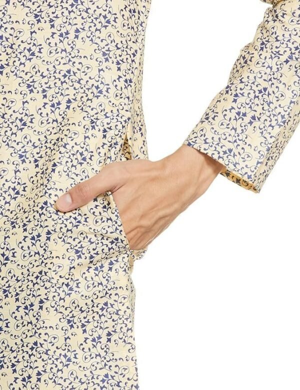 Manthan Blended Cotton Printed Kurta for Men - Image 2