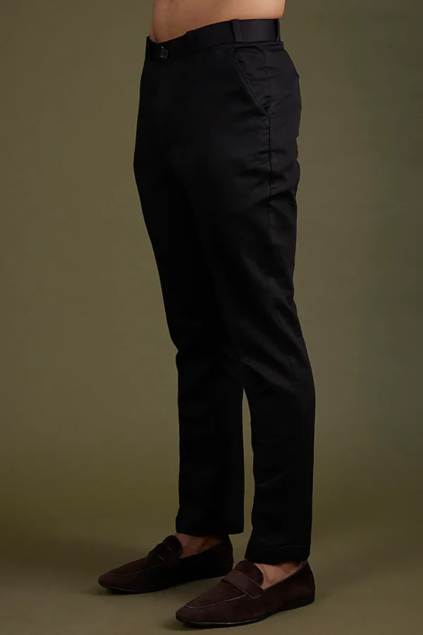 Black Embroidered Sherwani Set - Image 3